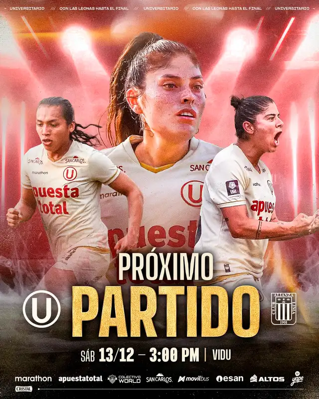 Fecha y hora de la final de la Liga Femenina 2025. Foto: Universitario Fecha y hora de la final de la Liga Femenina 2025. Foto: Universitario