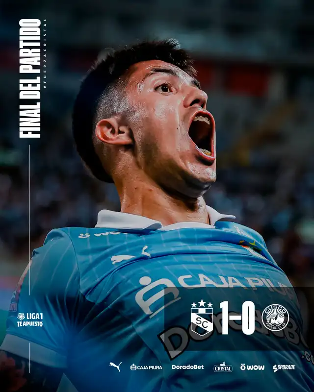Sporting Cristal se impuso en la ida con gol de Santiago González. Foto: Sporting Cristal Sporting Cristal se impuso en la ida con gol de Santiago González. Foto: Sporting Cristal