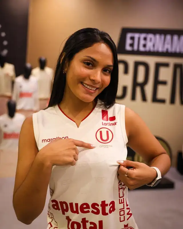 Daniela Muñoz juega como opuesta, pero también puede alternar como receptora exterior. Foto: Universitario Daniela Muñoz juega como opuesta, pero también puede alternar como receptora exterior. Foto: Universitario