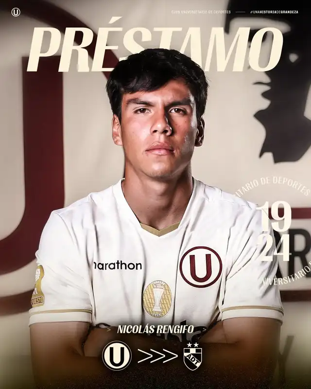 Nicolás Rengifo vivirá su primera experiencia fuera de la 'U'. Foto: Universitario   