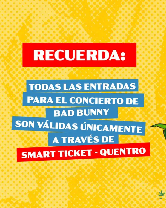  Productora de los conciertos de Bad Bunny advierte sobre las entradas. Foto: 3 Puntos   