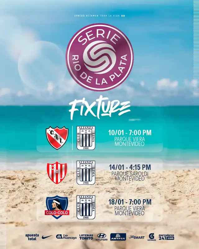 Partidos de Alianza Lima en pretemporada. Foto: Serie Río de La Plata 