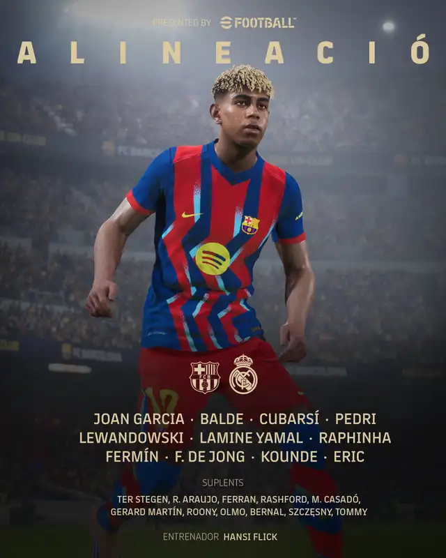 Equipo titular del club azulgrana. Foto: FC Barcelona Equipo titular del club azulgrana. Foto: FC Barcelona