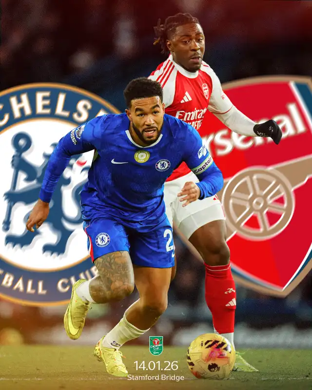 Chelsea empieza como local la semifinal ante Arsenal. Foto: Carabao Cup   
