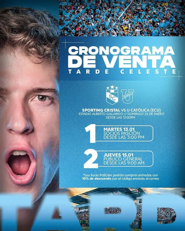 Las entradas a este amistoso se venden desde los 45 soles. Foto: Sporting Cristal   