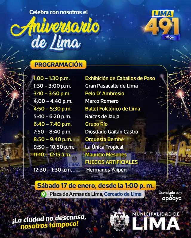Aniversario de Lima   