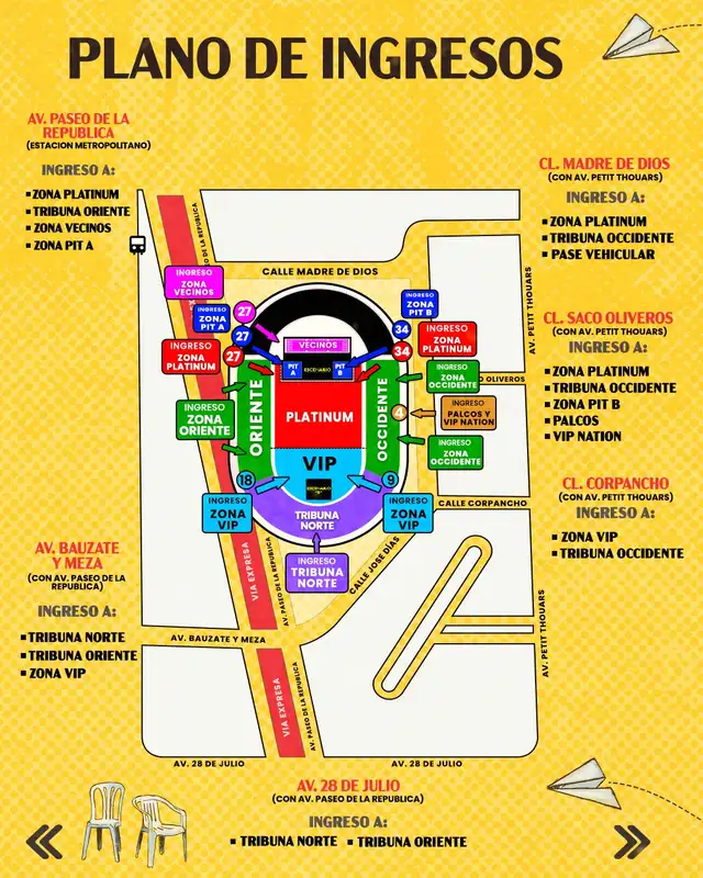  Accesos al concierto de Bad Bunny en Perú 2026. Foto: F&amp;M Entertaiment   