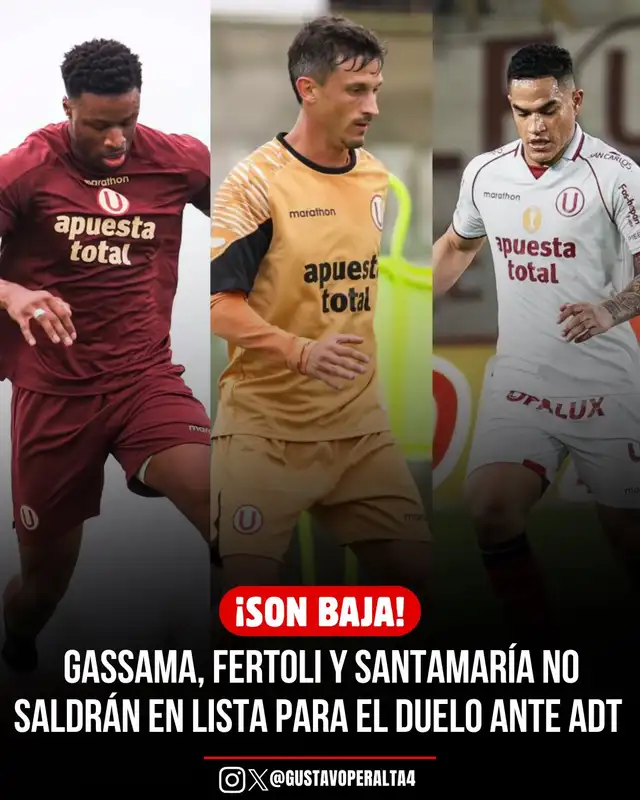 La 'Pantera', el 'Rayo' y 'Santa' serán baja para la fecha 1. Foto: Gustavo Peralta/X La 'Pantera', el 'Rayo' y 'Santa' serán baja para la fecha 1. Foto: Gustavo Peralta/X