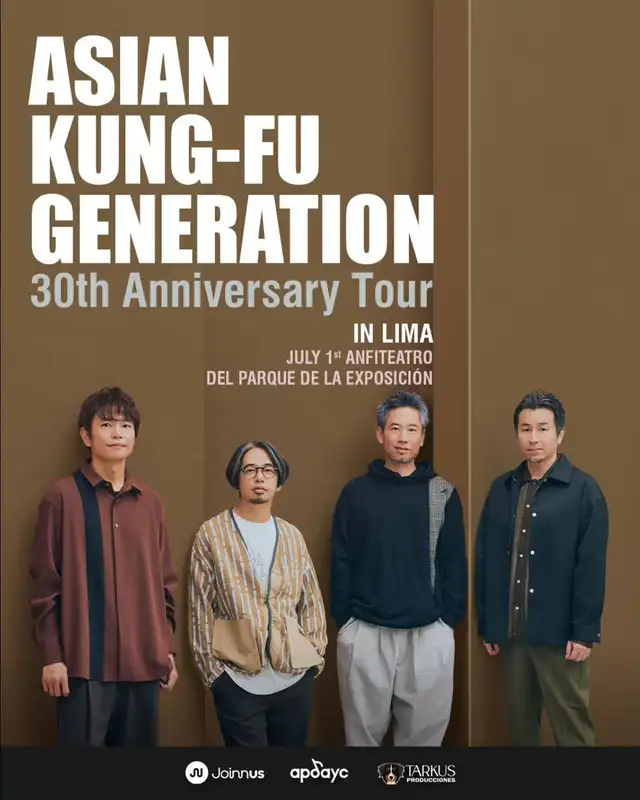 Confirman concierto de la banda japonesa Asian Kung-Fu Generation en Lima. Foto: Instagram/Tarkus Producciones Confirman concierto de la banda japonesa Asian Kung-Fu Generation en Lima. Foto: Instagram/Tarkus Producciones
