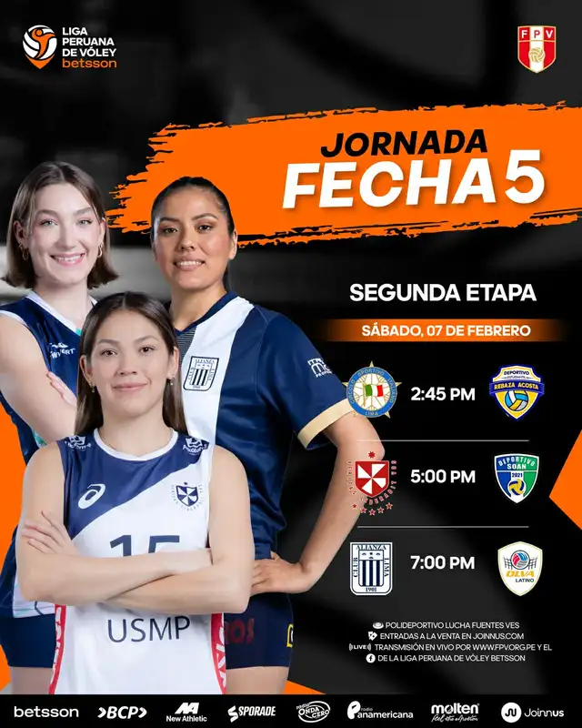 Partidos del sábado 7 de febrero. Foto: Liga Peruana de Vóley   
