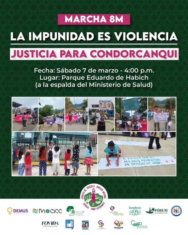 Lideresas indígenas de Condorcanqui se sumarán a la movilización. Foto: Coordinadora Nacional de Derechos Humanos   