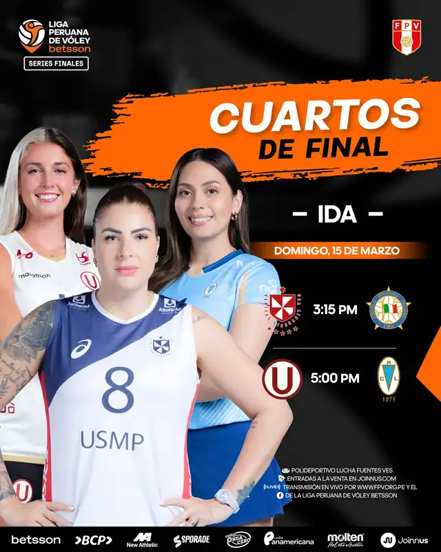 Partidos del domingo 15 de marzo. Foto: Liga Peruana de Vóley   