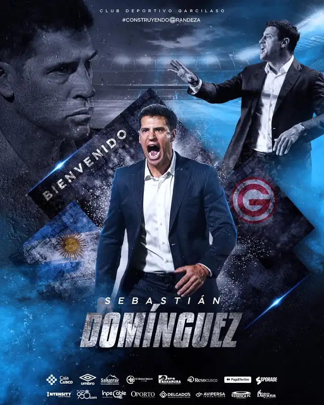 Sebastián Domínguez solo ha dirigido dos clubes antes de su llegada al Perú. Foto: Deportivo Garcilaso   