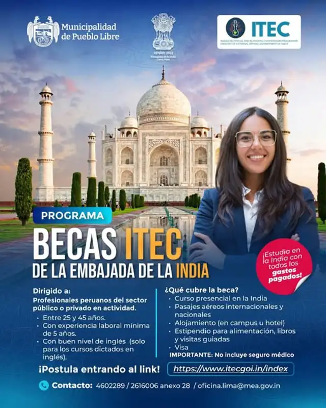 Becas para la India: oportunidad es ofrecida por la embajada de dicho país.