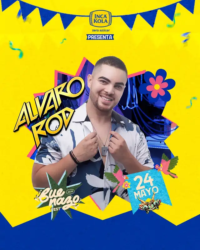 Álvaro Rod ofrecerá un gran show el 24 de mayo. Foto: difusión