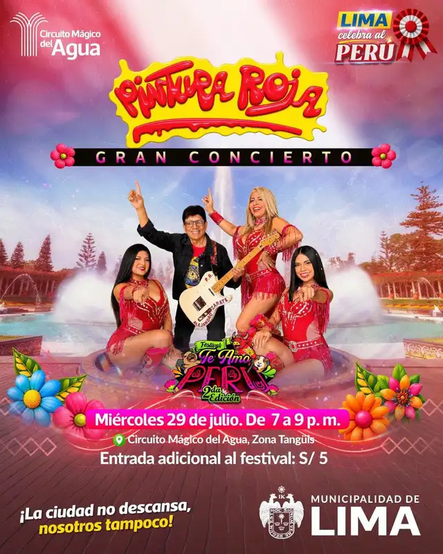 La segunda edición de ‘Te amo Perú’ contará con la presencia de Puntura Roja.