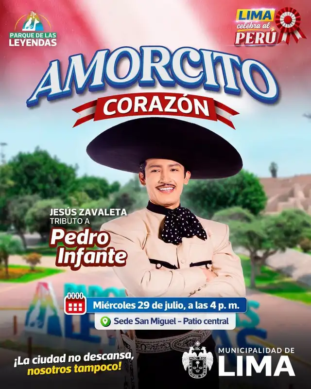 Jesús Zavaleta ofrecerá un romántico concierto en el Parque de las Leyendas sede San Miguel.