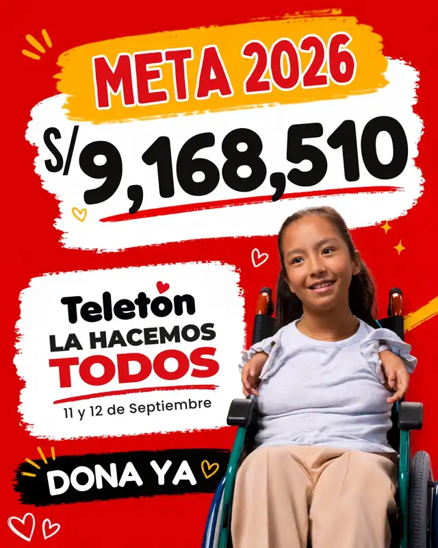 Se espera superar la meta de la Teletón 2026. Se espera superar la meta de la Teletón 2026.