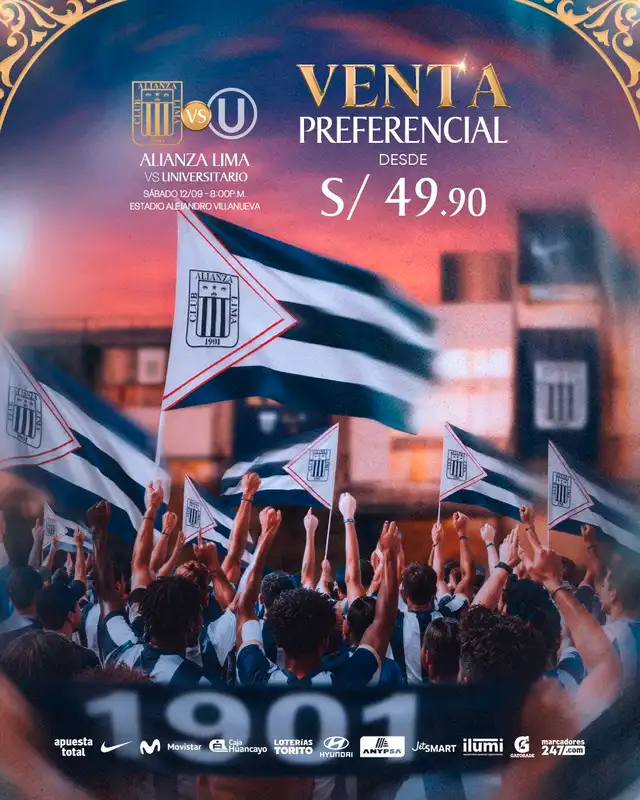 Precios de las entradas para el clásico Alianza Lima vs Universitario. Foto: Alianza Lima Precios de las entradas para el clásico Alianza Lima vs Universitario. Foto: Alianza Lima