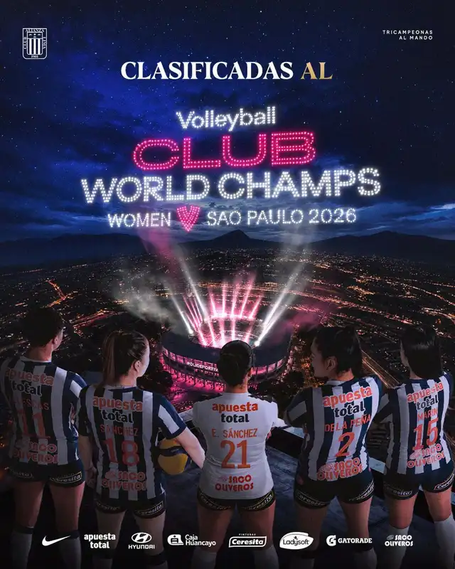 Alianza Lima oficializó su participación en el Mundial de Clubes de Vóley. Foto: Alianza Lima Alianza Lima oficializó su participación en el Mundial de Clubes de Vóley. Foto: Alianza Lima