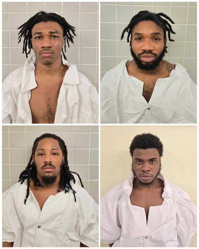 The fourt inmates that are now behind the bars again. Photo: Office of the Louisiana Attorney General. The fourt inmates that are now behind the bars again. Photo: Office of the Louisiana Attorney General.