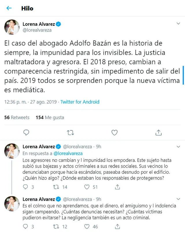 Laura Borlini llama “rata” a Adolfo Bazán por intentar huir del país [VIDEO] 