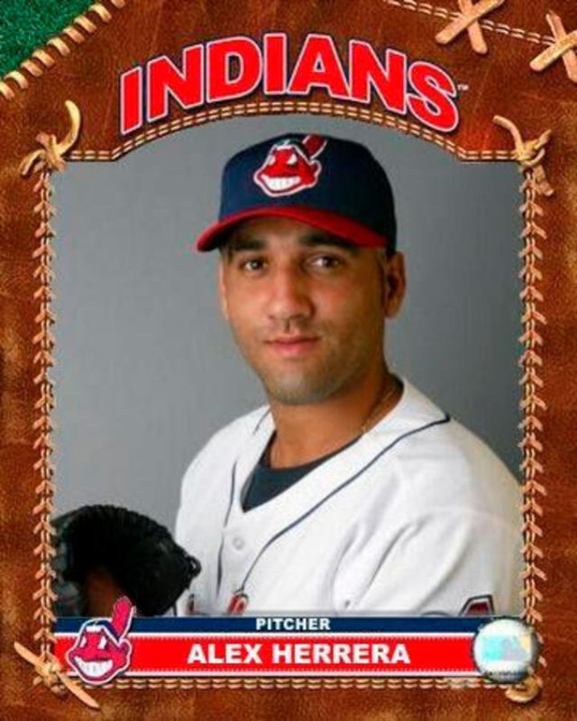 Alex Herrera jugó con los Cleveland Indians de la MLB en 2002 y 2003. Foto: Pinterest   