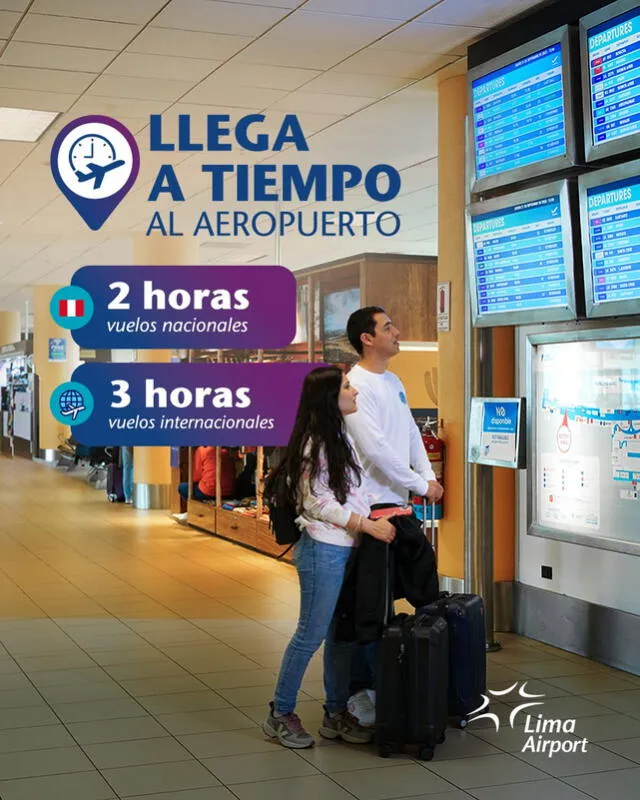 Tiempo de llegada a nuevo aeropuerto Jorge Chávez