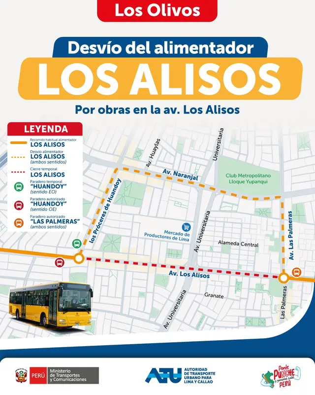 Cambio de ruta en el alimentador Los Alisos. Foto: Facebook.   