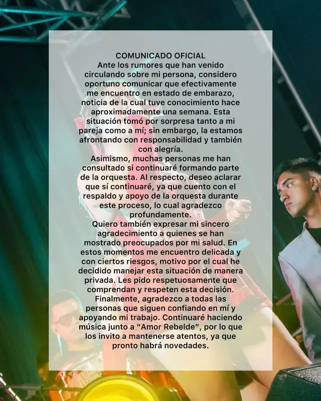  Camila Doza anuncia que está embarazada. Foto: Instagram Camila Doza   