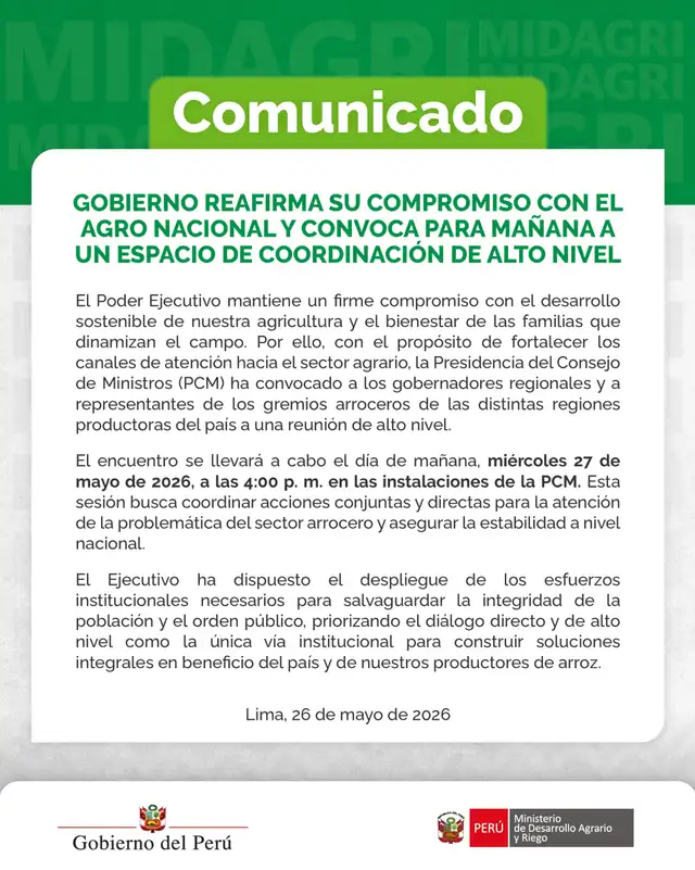 Comunicado del Midragi