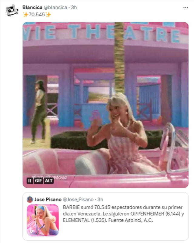 La Barbiemania está causando furor en los cines de Venezuela. Foto: captura   