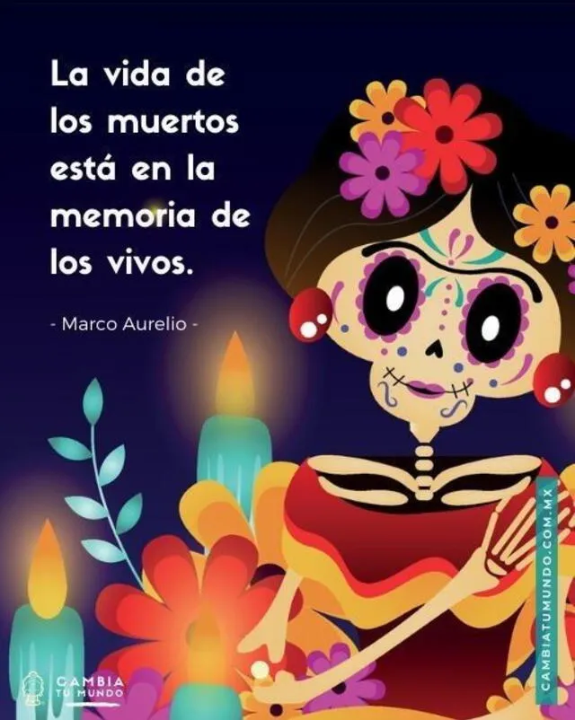 Día De Muertos Imágenes Del Día De Muertos Para Enviar Por Whatsapp Imagen Del Dia De