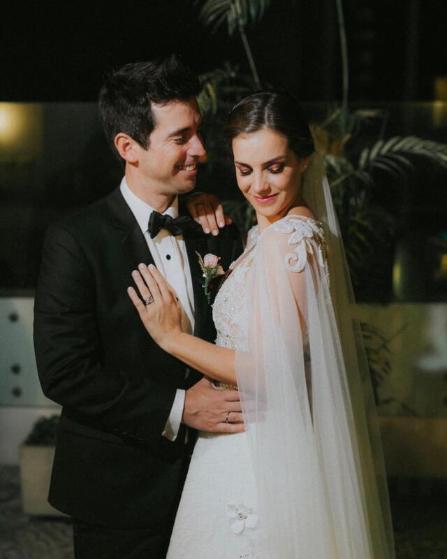  Jesús Alzamora y María Paz Gonzáles-Vigil en su boda. Foto: Instagram   