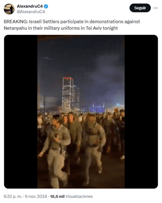 <em> Video sobre las protestas del 6 de noviembre de 2024. Foto: captura de pantalla</em> <em> Video sobre las protestas del 6 de noviembre de 2024. Foto: captura de pantalla</em>