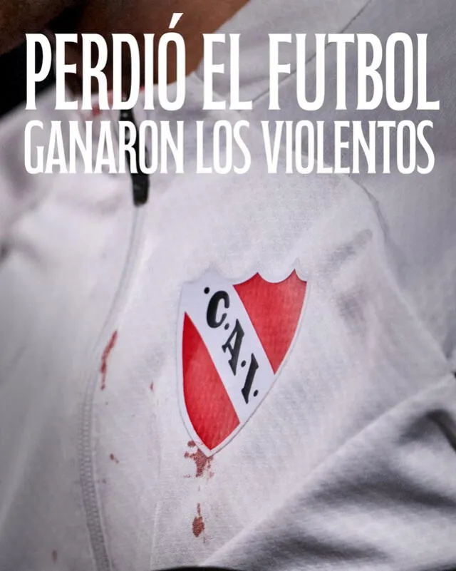 Mensaje de Independiente. Foto: X/Independiente.   