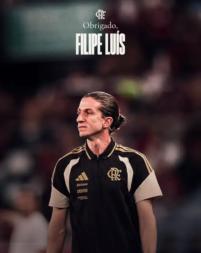 Mensaje de despedida de Flamengo a Filipe Luís. Foto: Twitter/Flamengo Mensaje de despedida de Flamengo a Filipe Luís. Foto: Twitter/Flamengo