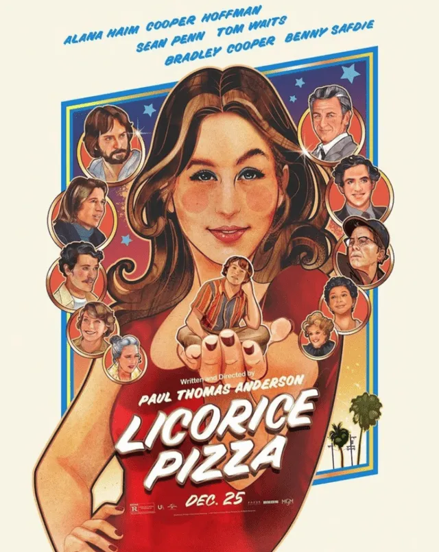 "Licorice pizza" se usó para referirse a los discos de vinilo, que tienen el mismo color que los dulces de regaliz negro brillante. Foto: Universal Pictures.