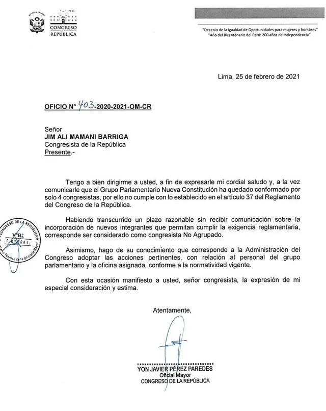 Nueva Constitución