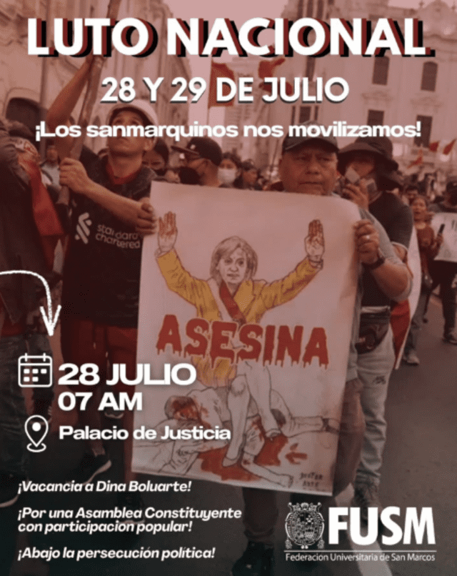 Comunicado de la FUSM. Foto: Instagram Comunicado de la FUSM. Foto: Instagram