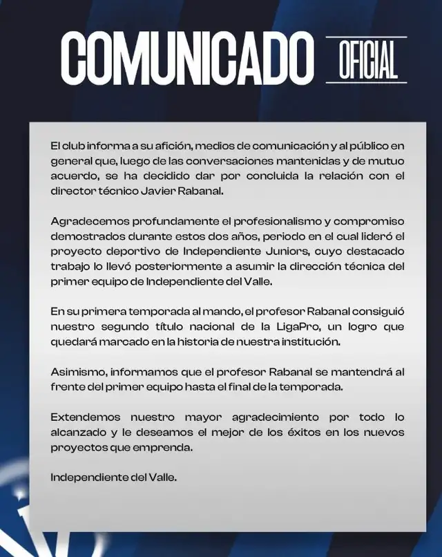 Comunicado de IDV. Comunicado de IDV.