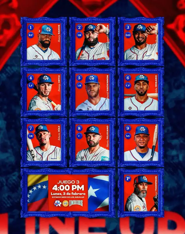 Lineup de Puerto Rico. Foto: indioslbprc / Instagram Lineup de Puerto Rico. Foto: indioslbprc / Instagram