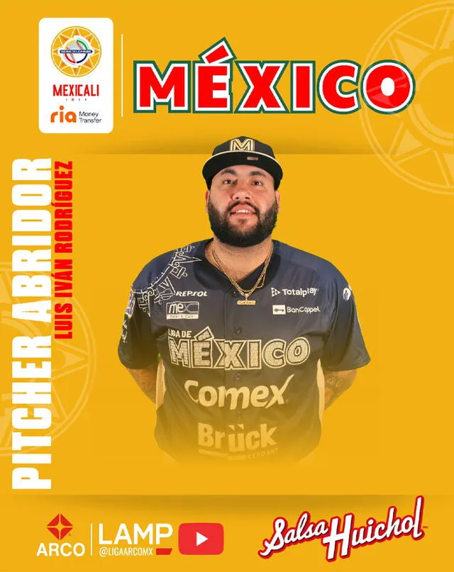 Luis Iván Rodríguez será el pitcher abridor de México ante Japón. Foto: Liga Arco Luis Iván Rodríguez será el pitcher abridor de México ante Japón. Foto: Liga Arco