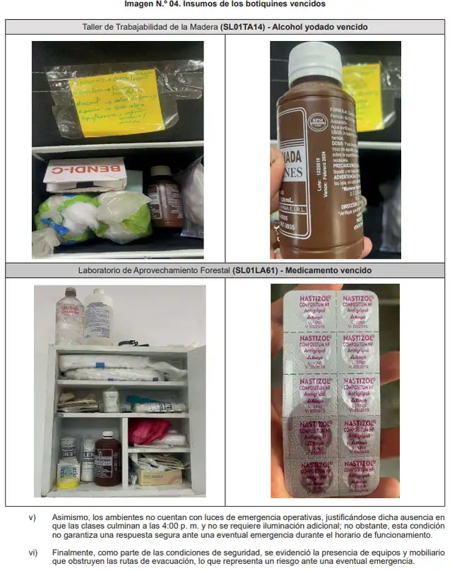 El botiquín tiene medicamentos expirados. El botiquín tiene medicamentos expirados.