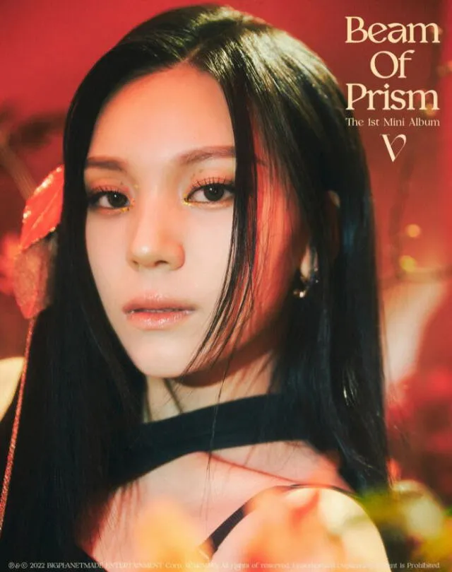 Umji de VIVIZ. El trío musical femenino contempla su debut para el 9 de febrero. Foto: Big Planet Made