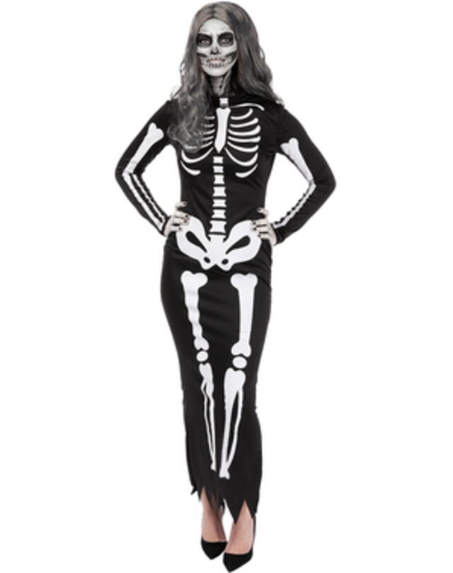 El disfraz de esqueleto es un clásico en Noche de brujas.