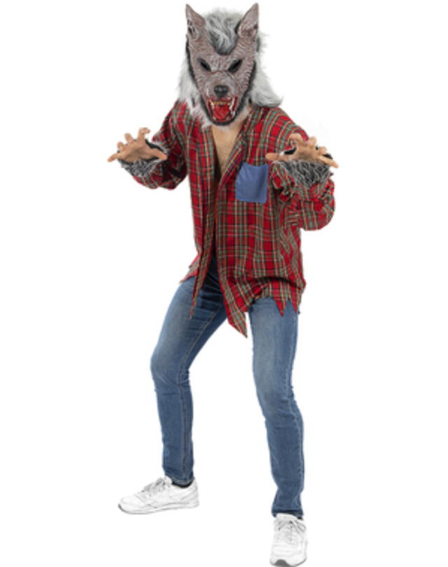El disfraz de Hombre lobo es otro infaltable en Halloween.