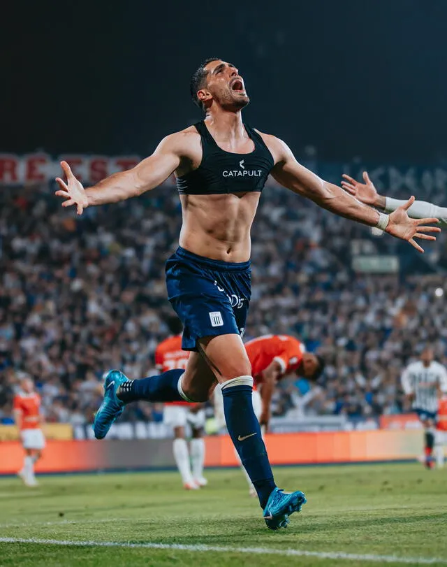  Pablo Sabbag anotó un gol luego de casi un año. No anotaba desde el 2023. Foto: Alianza Lima   