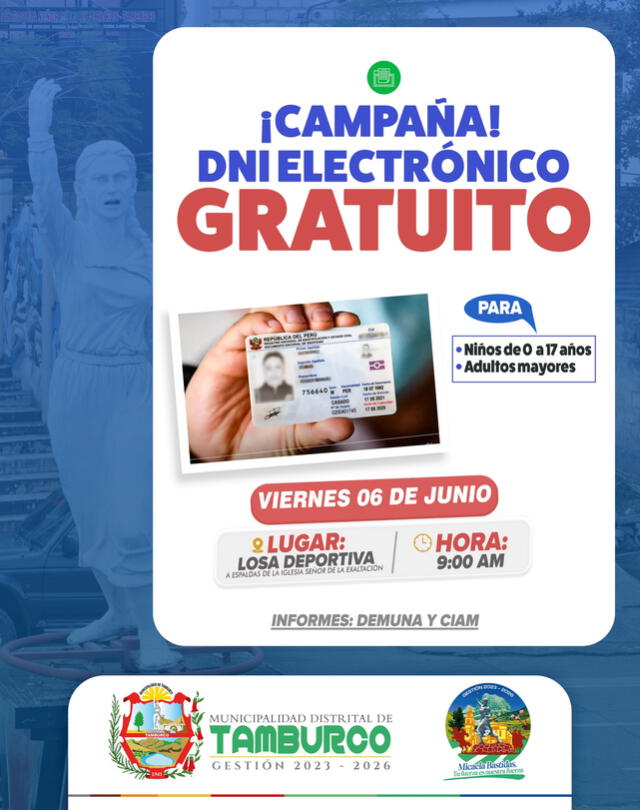Campaña de DNI electrónico en Tamburco.    