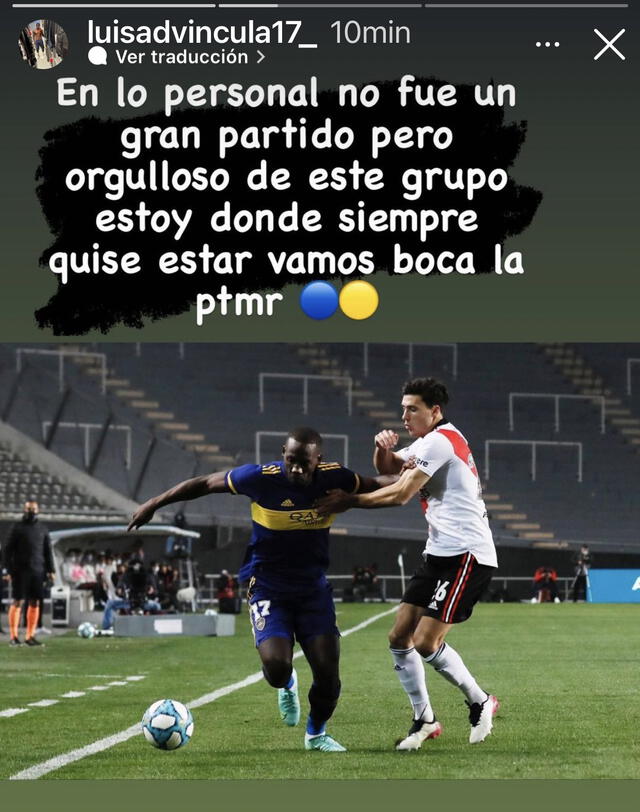 Luis Advíncula se pronunció a través de sus redes sociales tras su debut con Boca Juniors